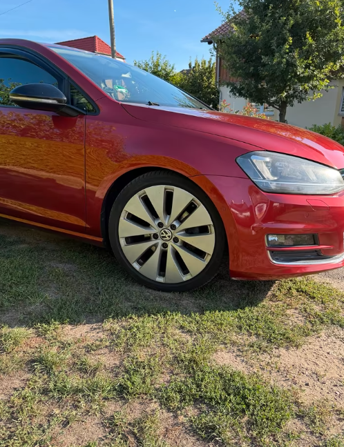 Aripa dreapta fata Rosu Visiniu LA3X Volkswagen Golf VII 7 2012-2017 VOPSITE TU Alegi culoarea  [2]