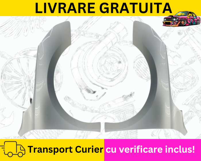 Aripi fata Negru Alb Gri Albastru Maro Peugeot 508 2010-2018 VOPSITA TU Alegi culoarea [4]