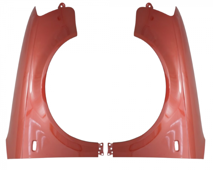 Aripi fata Audi A4 B7 2004-2007 Rosu LZ3F [1]