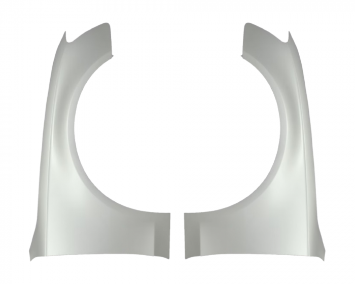 Aripi fata Audi A4 B8 2007-2011 Gri LX7W [1]