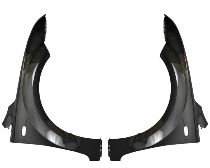 Aripi fata Ford Focus MK II 2004-2008 Negru Panther black [1]