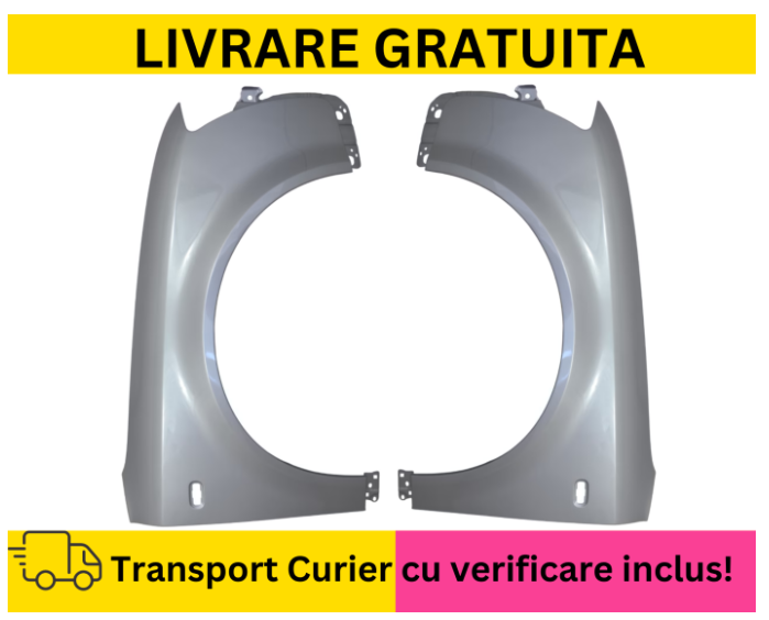 Aripi fata NEGRU GRI ALBASTRU ROSU ALB Audi A4 B6 2000-2004 GATA VOPSITE [4]
