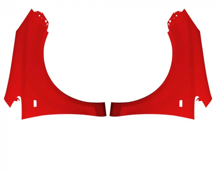 Aripi fata Opel Corsa D 2006-2014 Rosu Z547 [1]