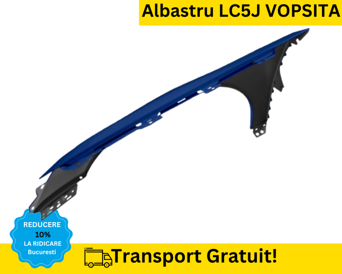 Aripa dreapta fata Volkswagen Passat B6 2005-2010 Albastru LC5J VOPSITA [2]