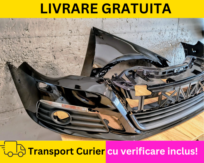 Bara + Aripa dreapta Negru LC9X VOPSITA Volkswagen Passat CC 2008-2012 cu spalator far, senzori [2]