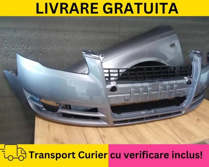Bara + Aripa stanga fata Audi A4 B7 2004-2008 LY5J Albastru deschis la culoare VOPSITA [2]