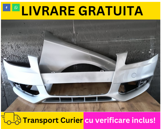 Bara + Aripa dreapta fata Negru Gri Alb Albastru Rosu Auriu Bej VOPSITA LZ9Y LY9B LY9C LX7W LY7W LX7Z LZ7L LS9R LY7G LY7H LY1Q LX5X LX7S Audi A4 B8 2008-2011 + S-LINE [5]