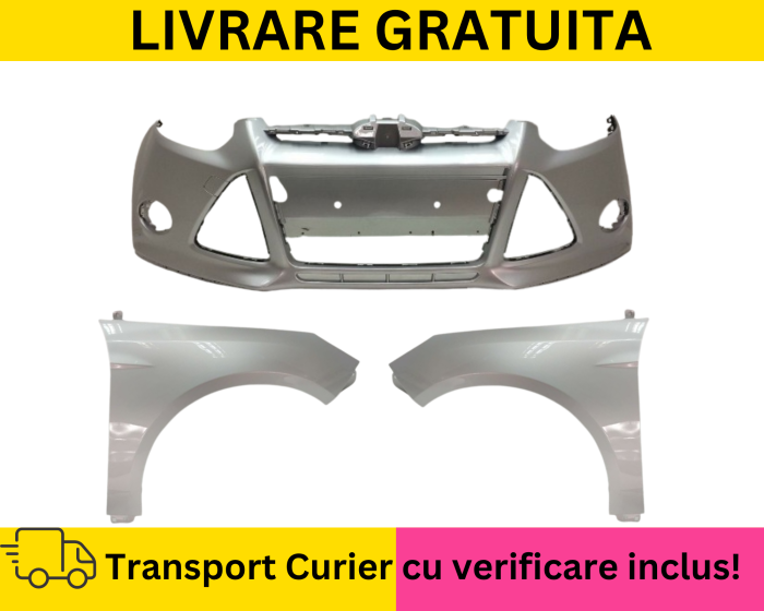 Bara + Aripi fata Negru Albastru Alb Gri Argintiu Rosu Verde Maro VOPSITA Ford Focus MK 3 2012-2015 [4]