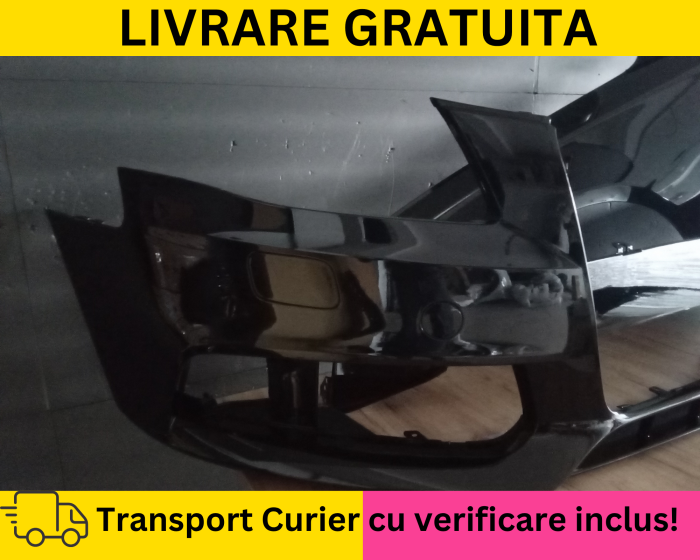Bara + Aripa stanga fata Negru Lucios LY9B  VOPSITA Audi A4 B8 2008-2011 + S-LINE [2]
