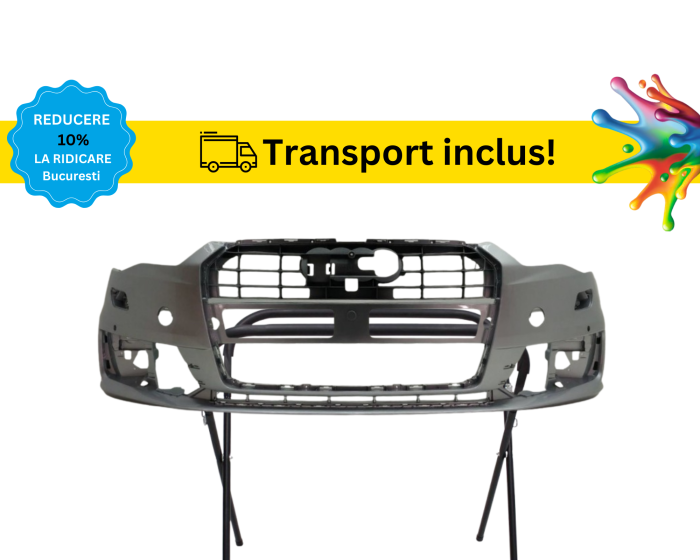 Bara fata Audi A6 C7 4G 2010-2014 Negru Gri Albastru Alb Rosu Maro vopsita la culoarea masini [2]