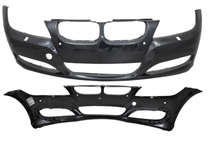 Bara fata BMW E90 E91 LCI 2008-2012 cu spalator far, senzori PDC Albastru A35 [1]