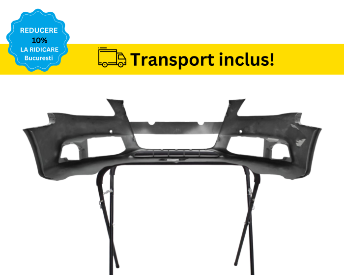 Bara fata cu grile Audi A4 B8 2007-2011 cu Senzori parcare GRI LX7W VOPSITA [2]