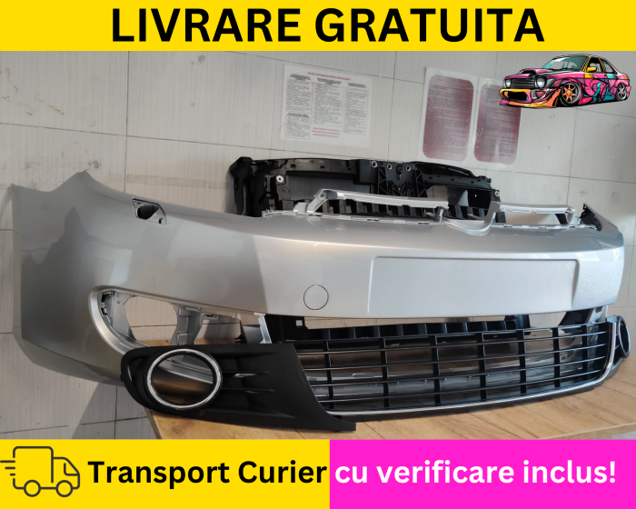 Bara fata cu spalator far + Grile + Trager Gri LA7W VW Golf 6 VI Hatchback 2008-2012 VOPSITA Tu alegi culoarea [3]