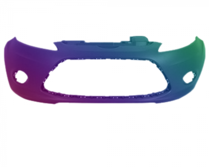 Bara fata Ford Fiesta MK7 2008-2013 Vopsit la culoare cu gauri proiectoare ceata [1]