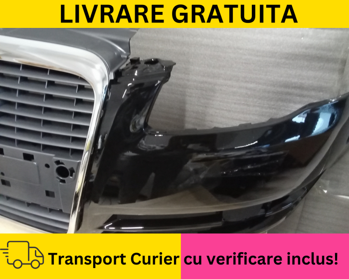 Bara fata + Grila radiator Audi A4 B7 2004-2007 LZ9Y LY9B Negru lucios la culoare VOPSITA [2]