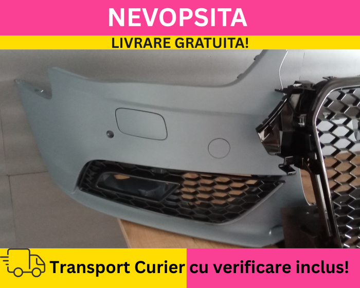 Bara fata + Grile Fagure RS LOOK Audi A4 B8.5 2011-2015 NEVOPSITA [3]
