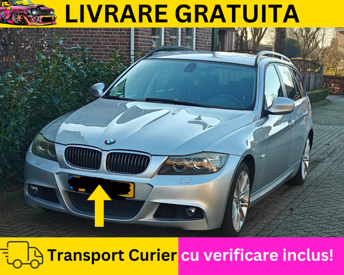 Bara fata M-Pachet Gri 354 Titan BMW Seria 3 E90 E91 Sedan Combi NFL + FL Facelift 2005-2011 VOPSITA Tu alegi culoarea [4]