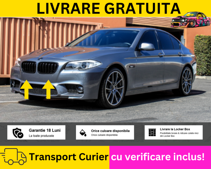 Bara fata M5 LOOK GRI A52 BMW Seria 5 F10 F11 2010-2014 VOPSITA Tu alegi culoarea [3]