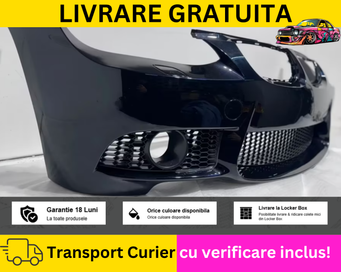 Bara fata Negru 475 M3 LOOK BMW Seria 3 E92 E93 NFL Non Facelift 2006-2010 VOPSITA TU Alegi culoarea [2]