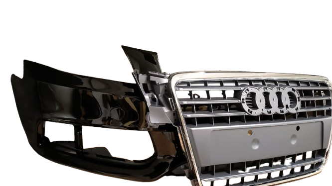 Bara fata, Grila radiator simpla Audi A4 B8 2007-2011 Negru LY9B [3]