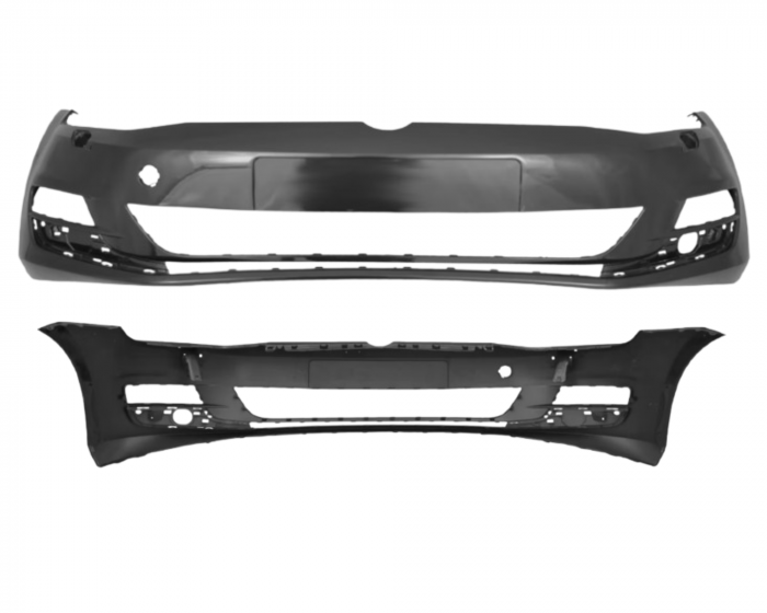 Bara fata Volkswagen Golf VII 7 2012-2017 cu spalator far Negru LC9X [1]