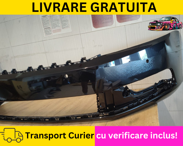 Bara fata Negru LC9X Volkswagen Passat B7 2010-2014 cu senzori parcare VOPSITA Tu alegi culoarea [2]