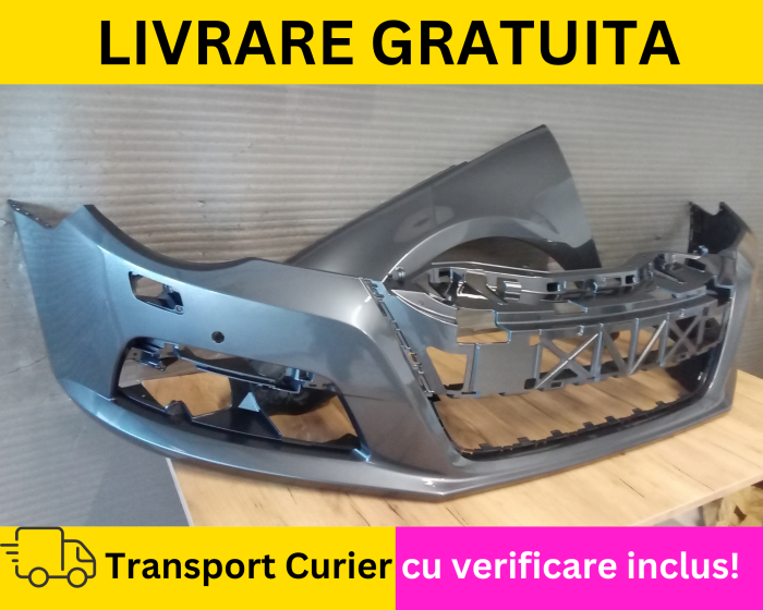 Bara + Aripa stanga fata Volkswagen Passat CC 357 VOPSITA Gri LK7X 2008-2012 cu spalator far, senzori [2]