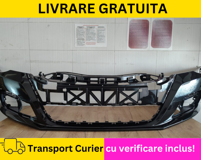 Bara fata Volkswagen Passat CC 357 VOPSITA Negru Lucios L041 2008-2012 cu spalator far, 4X senzori parcare Distronic ACC [2]