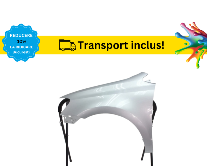 Aripa Fata VW Polo 6R 6C 2009-2017 Negru Gri Alb Albastru Verde Auriu Galben la culoarea masini vopsita [4]