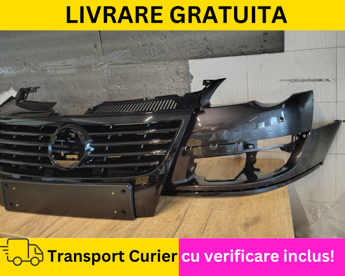 Bara + Grila radiator fata VOPSITA LC8Z Maro VW Passat B6 2005-2010 [2]