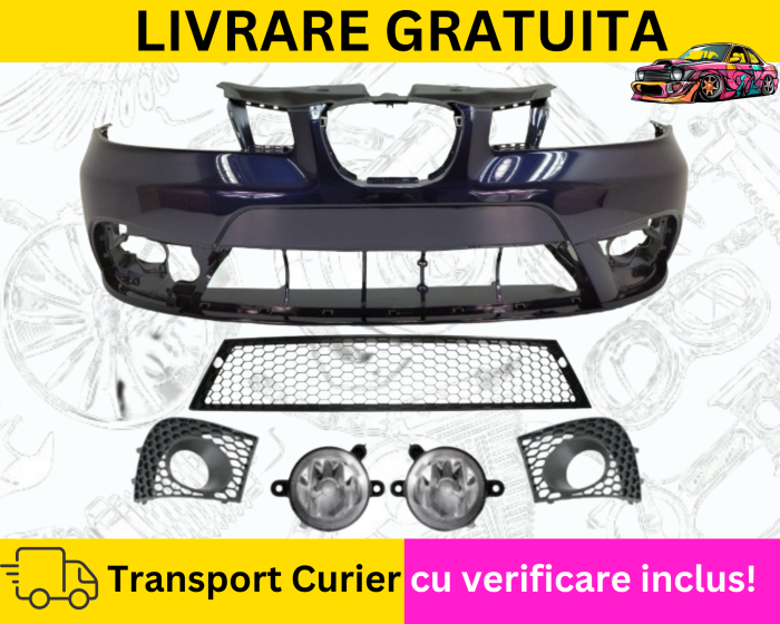 Bara + Grile + Proiectoare fata Alb LB9A Seat IBIZA CORDOBA 6L 2006-2008 VOPSITE TU Alegi culoarea [5]