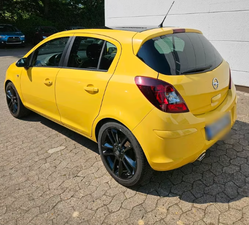 Bara spate Galben Opel Corsa D 2011-2014 Facelift 4 Usi VOPSITA TU Alegi culoarea [2]