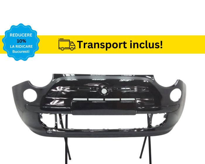 Bara fata Fiat 500 2007- 2014 Negru Gri Albastru Alb Maro Albastru Verde vopsita la culoarea masini  [3]