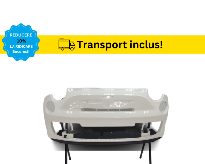 Bara fata Fiat 500 ABARTH 2007- 2014 Negru Alb Rosu Gri Galben Maro Albastru Vopsita la culoare Masini [2]