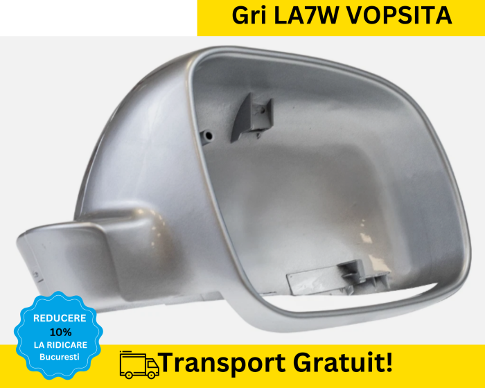 Carcasa Capac Oglinda dreapta Volkswagen Passat B5 Bora Golf 4 Gri LA7W VOPSITA [2]