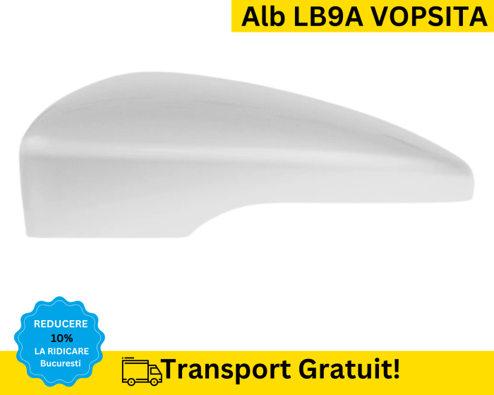 Carcasa Capac Oglinda stanga Volkswagen Passat B7 2010-2014 Alb LB9A VOPSITA [2]