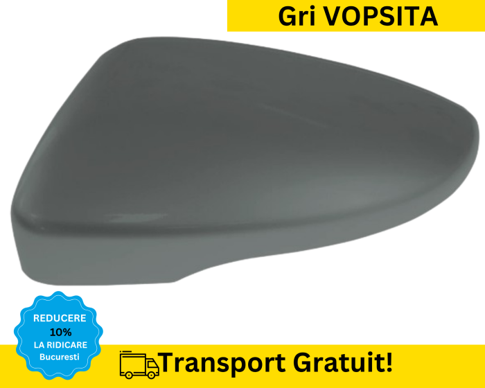 Carcasa Capac Oglinda stanga Volkswagen Passat B7 2010-2014 Gri LK7X VOPSITA [2]
