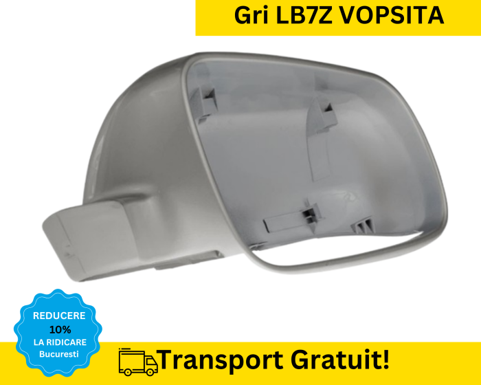 Carcasa Capac Oglinda stanga Volkswagen Passat B5 Bora Golf 4 Gri LB7Z VOPSITA [2]