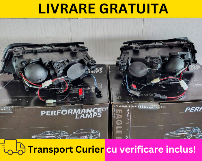 Faruri Angel Eyes E46 BMW Seria 3 Sedan + Combi FSL 2001-2005 [4]