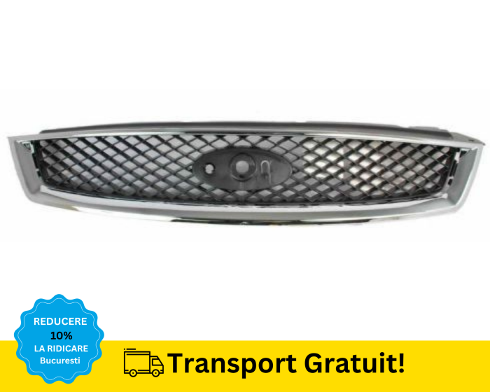 Grila Radiator fata Ford Focus MK2 2004-2008 Bandou cromat [1]