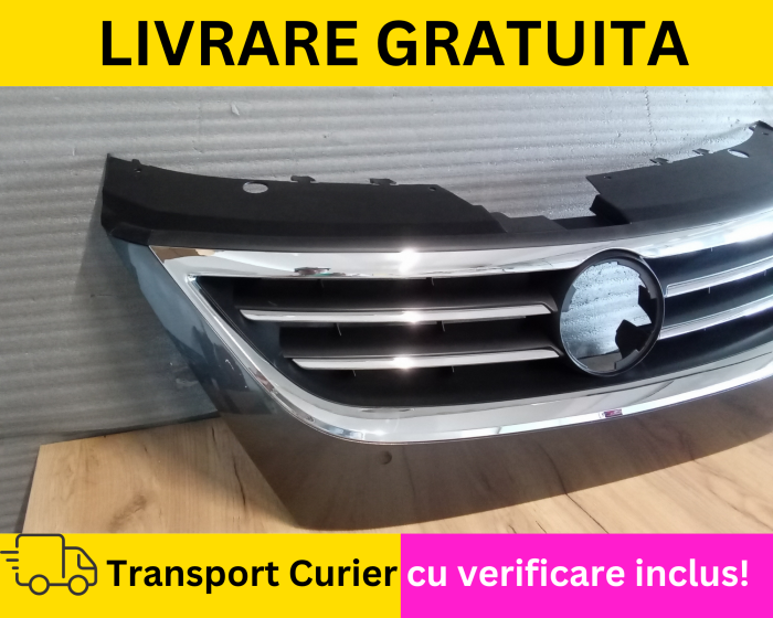 Grila radiator fata VOPSITA GRI LK7X  Volkswagen Passat CC 357 2008-2012 cu senzori [3]