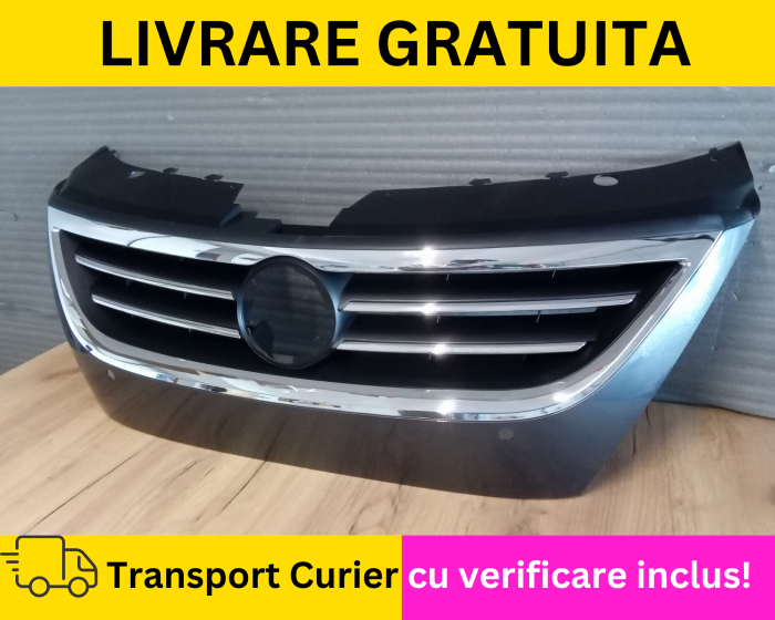 Grila radiator fata VOPSITA GRI LK7X  Volkswagen Passat CC 357 2008-2012 cu senzori [2]