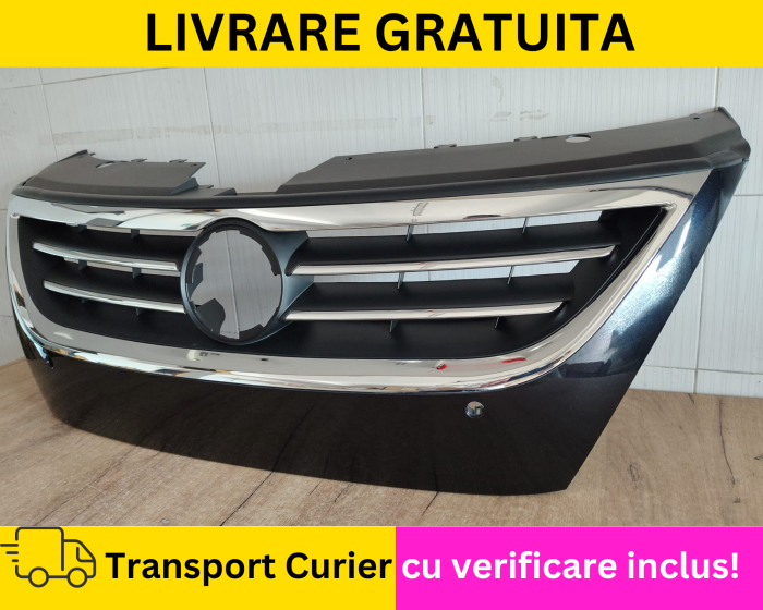 Grila radiator Volkswagen Passat CC 357 VOPSITA Negru LC9X,Gauri senzori parcare 2008-2012 [2]