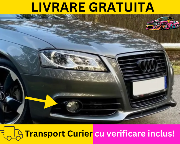 Grile Bara fata S-LINE Audi A3 8P 2008-2012 Negru lucios [2]