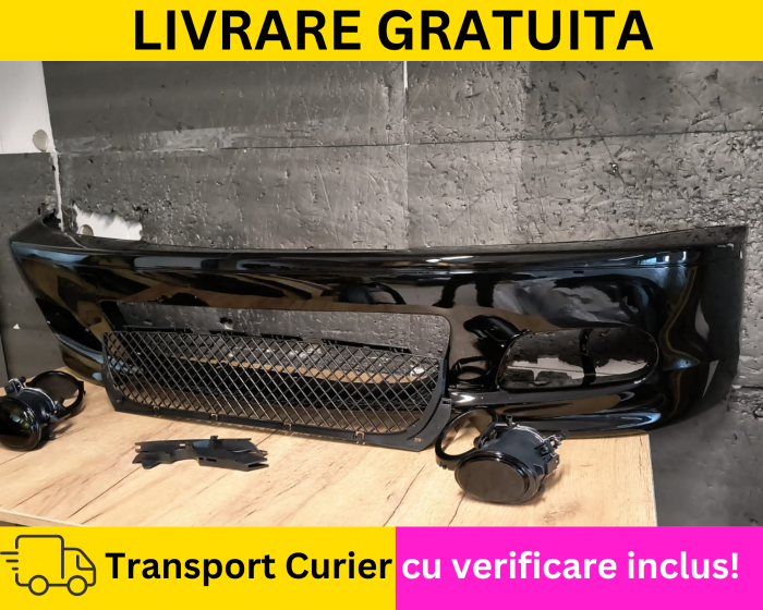 Bara fata + Proiectoare ceata Negru 475 668 M-Tech BMW Seria 3 E46 Coupe Cabrio 1998-2006 VOPSITA Tu alegi culoarea [2]