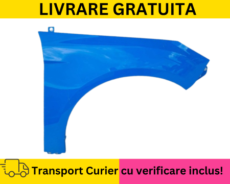 FOCUS MK3 2012-2017 - Aripa dreapta fata Albastru deschis VOPSITA Ford Focus MK3 III 2012-2017