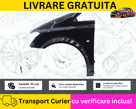VITO VIANO W639 2010-2014 - Aripa stanga fata Negru 197 Mercedes Vito Viano 2010-2014 cu semnal VOPSITA TU Alegi culoarea