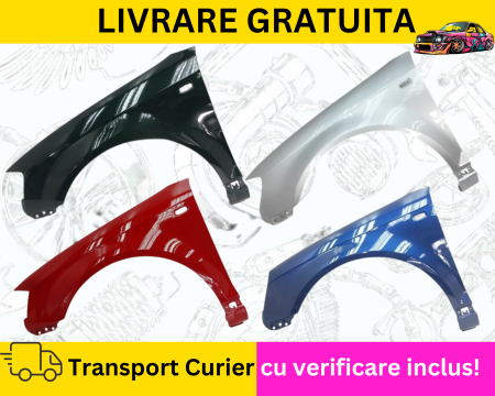 A3 8P 2003-2012 - Aripa stanga fata Negru Gri Albastru Galben Rosu Verde Alb Auriu Audi A3 8P 2003-2008 VOPSITA TU Alegi culoarea