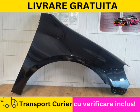 GOLF 6 VI 2008-2012 - Aripa dreapta fata Negru lucios L041 Volkswagen Golf VI 6 2008-2012 Hatchback VOPSITA TU Alegi culoarea