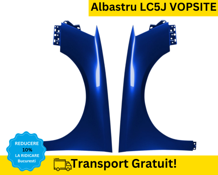 PASSAT B6 2005-2010 - Aripa dreapta fata Volkswagen Passat B6 2005-2010 Albastru LC5J VOPSITA